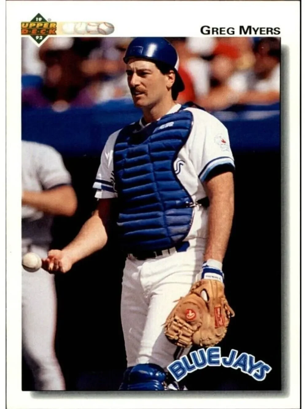 Greg Myers 1992 Upper Deck MLB #407 Baseball Card Toronto Blue Jays